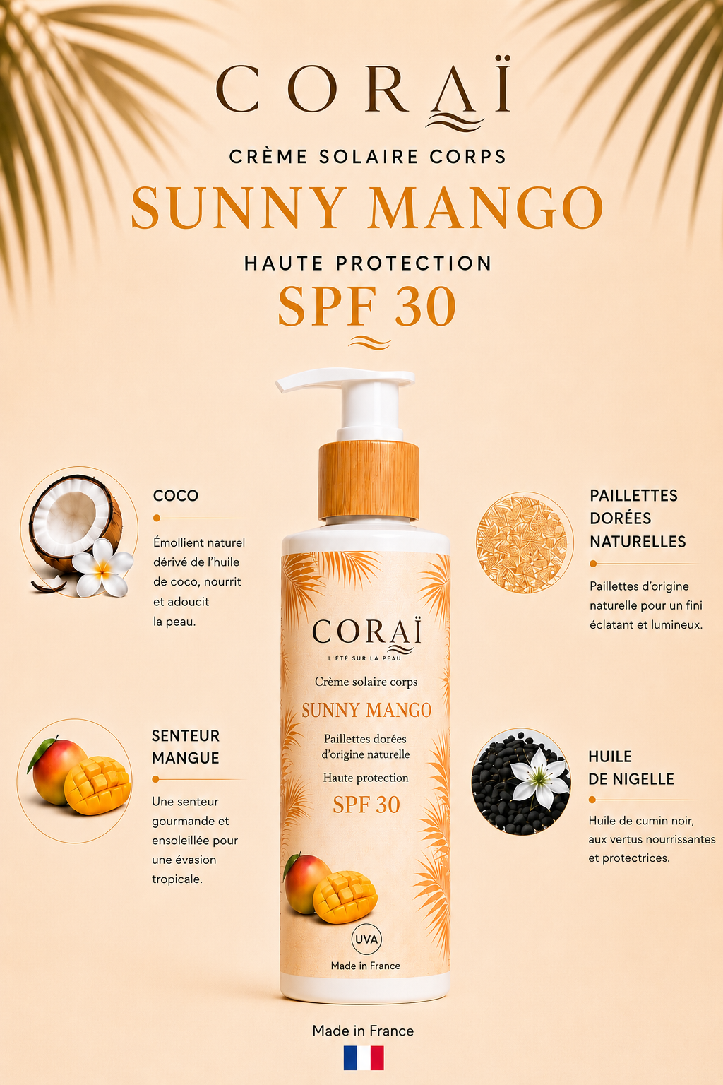Crème solaire Sunny mango