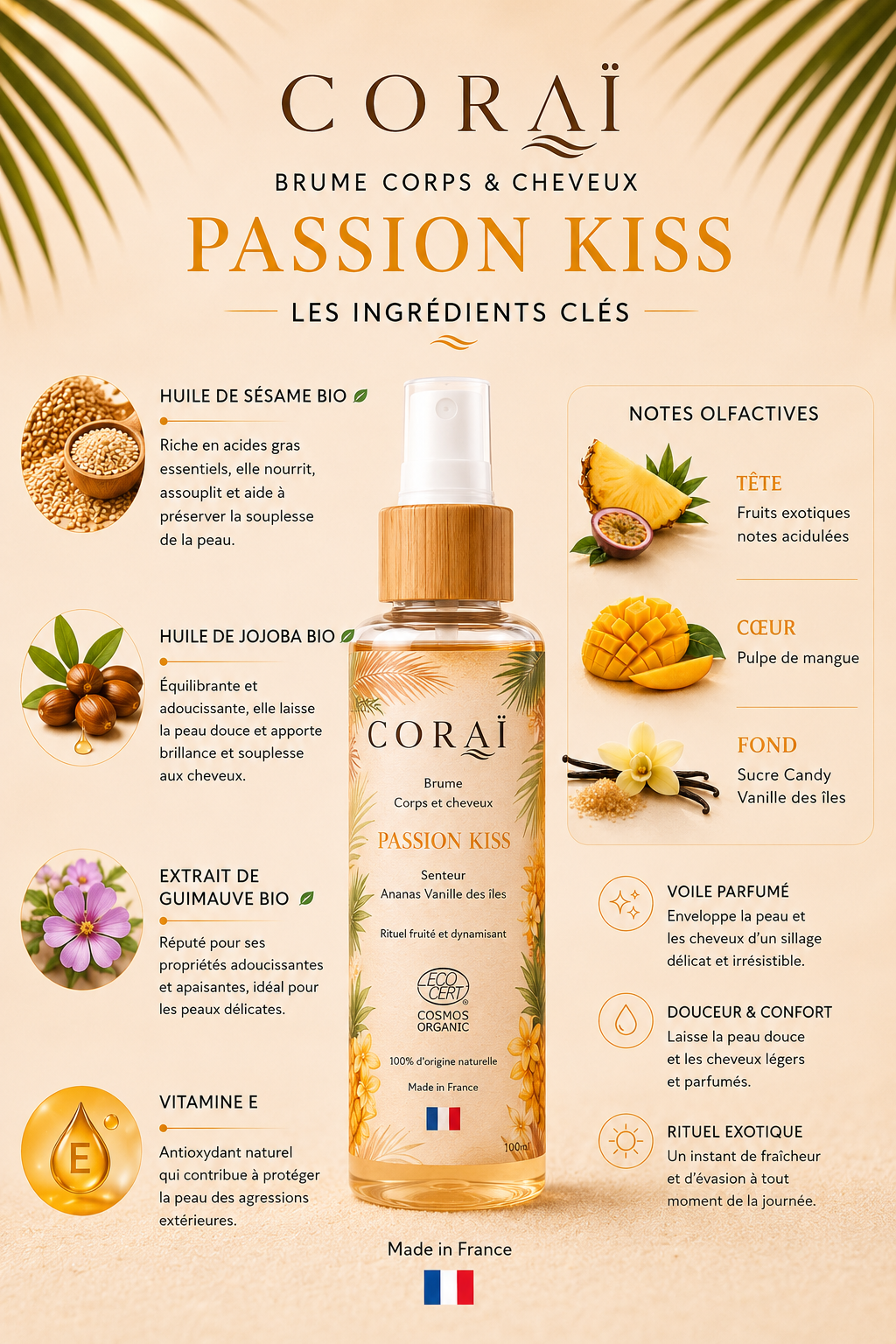 Brume Corps et cheveux Passion Kiss